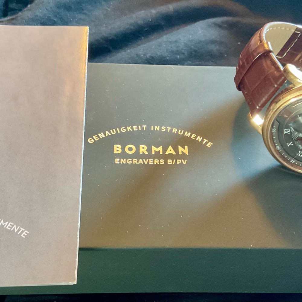 Euc Borman Multifunction Automatic Moon Phase Wat… - image 4